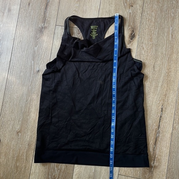 Sweaty Betty Mesh Black Cowl Neck Tank Top - Picture 9 of 9